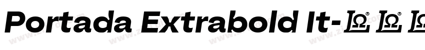 Portada Extrabold It字体转换